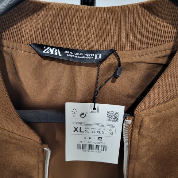 ZARA SWEDE-LIKE SPRING JACKET SZ XL NWT - Picture 2 of 4